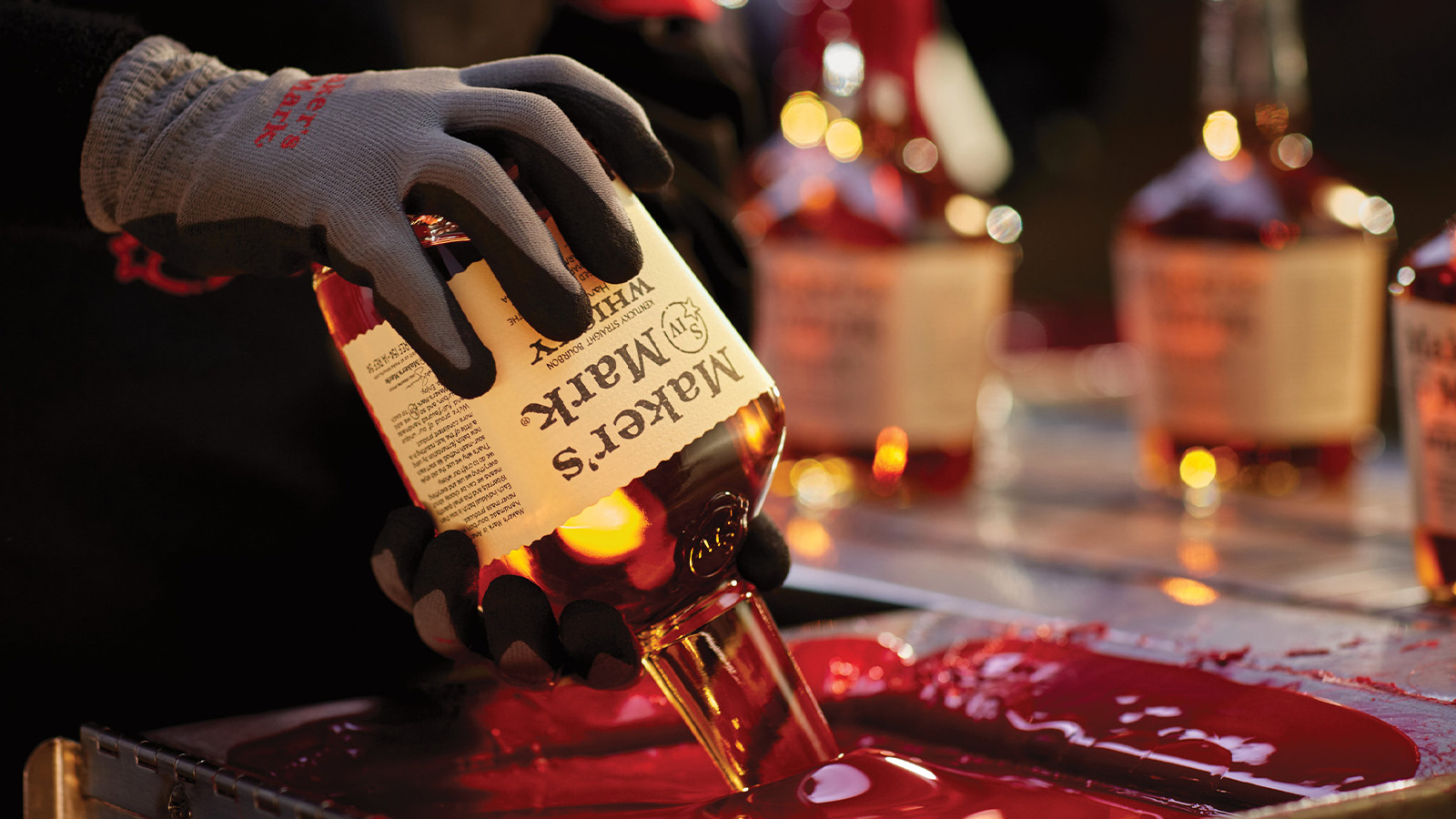 wax dipping makers mark bottle