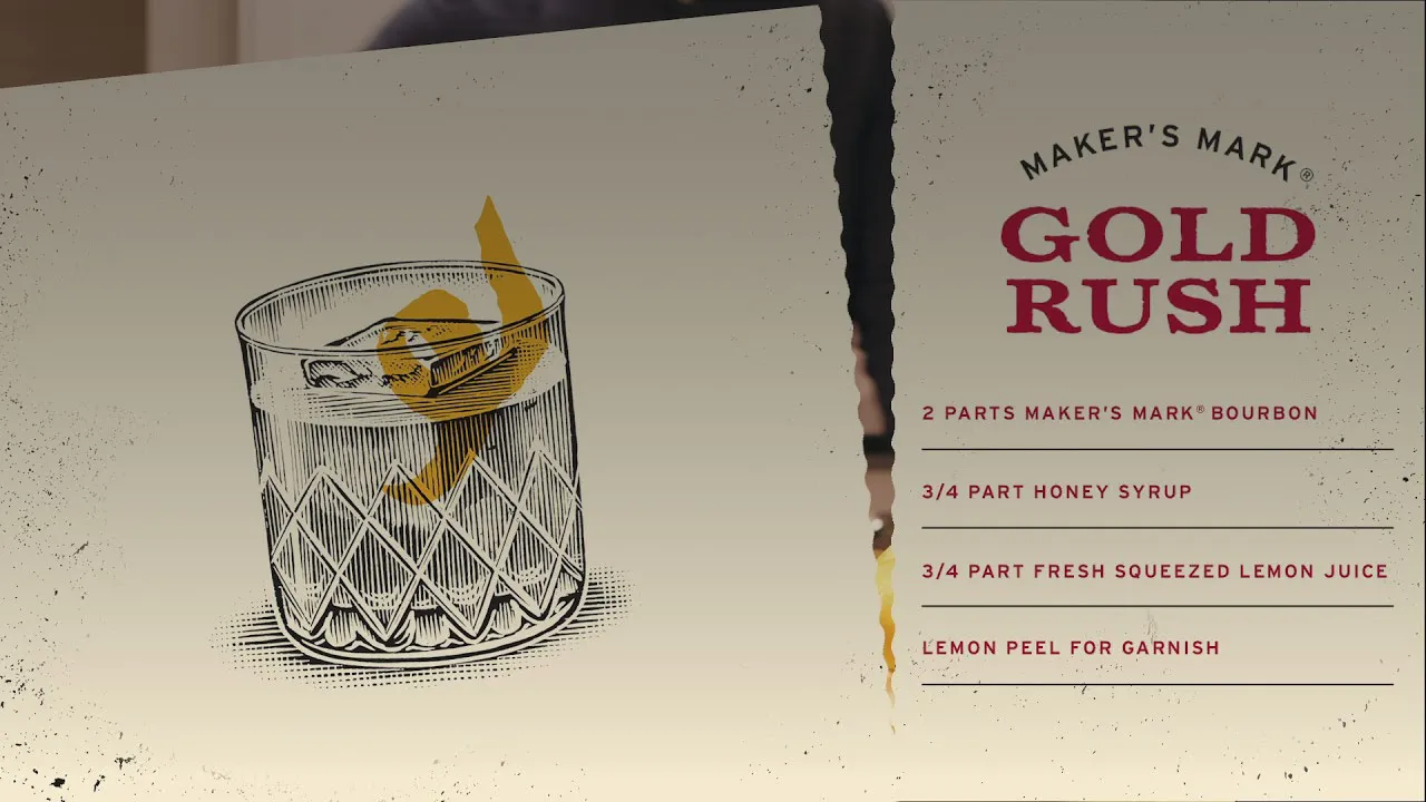 makers mark cocktail gold rush video poster