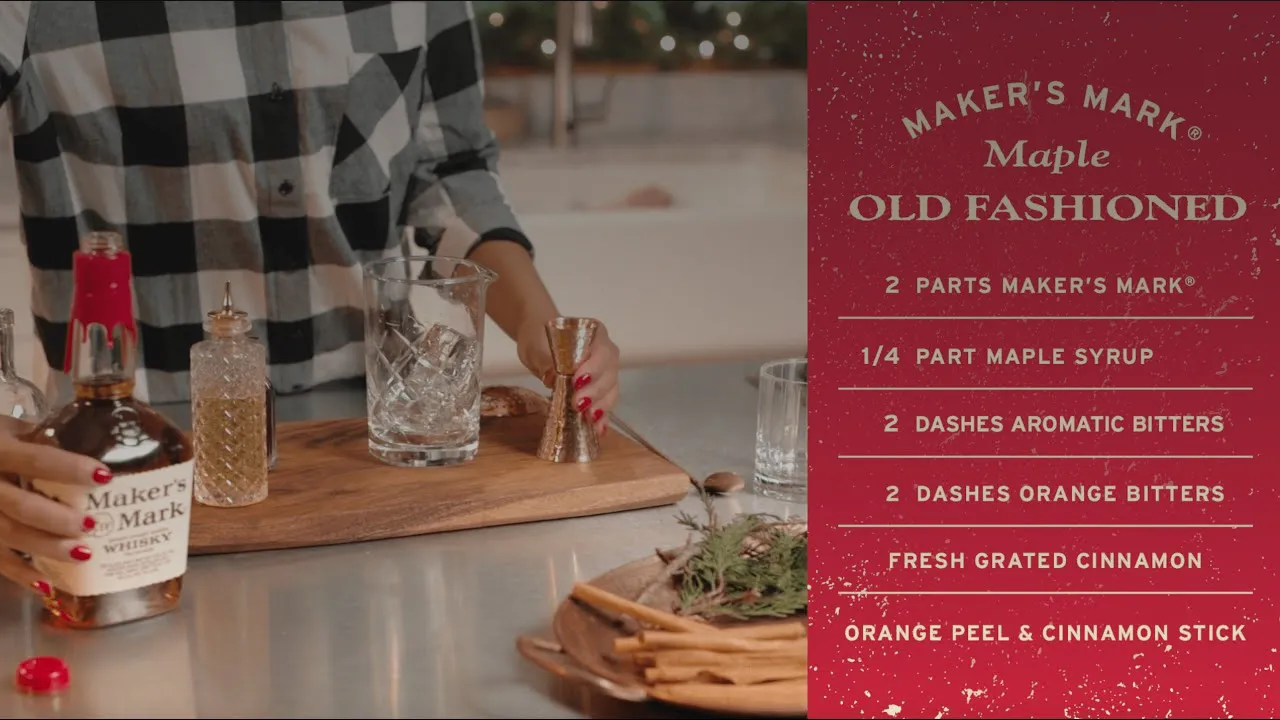 Maker’s Mark cocktail - Maple Old Fashioned craft