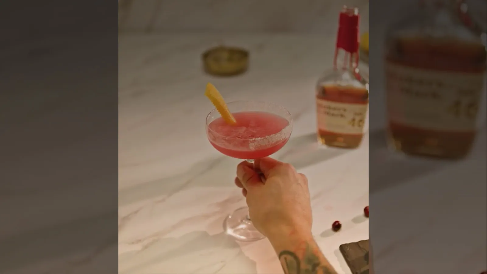 makers mark spiced apple sidecar cocktail