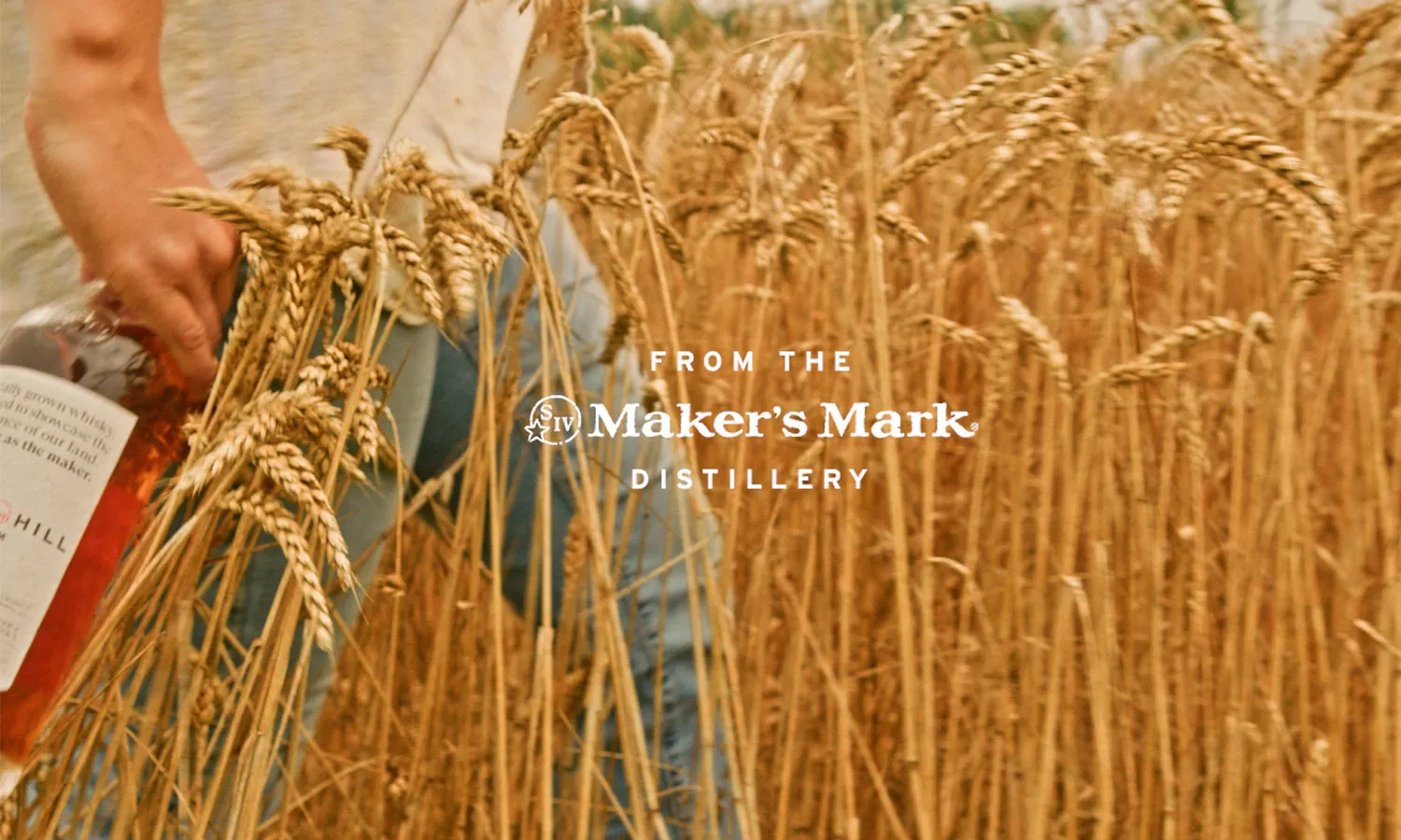 Star Hill Farm Whisky bottle and farm crops