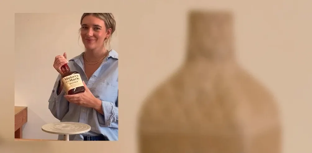 emily homes with makers mark bottle